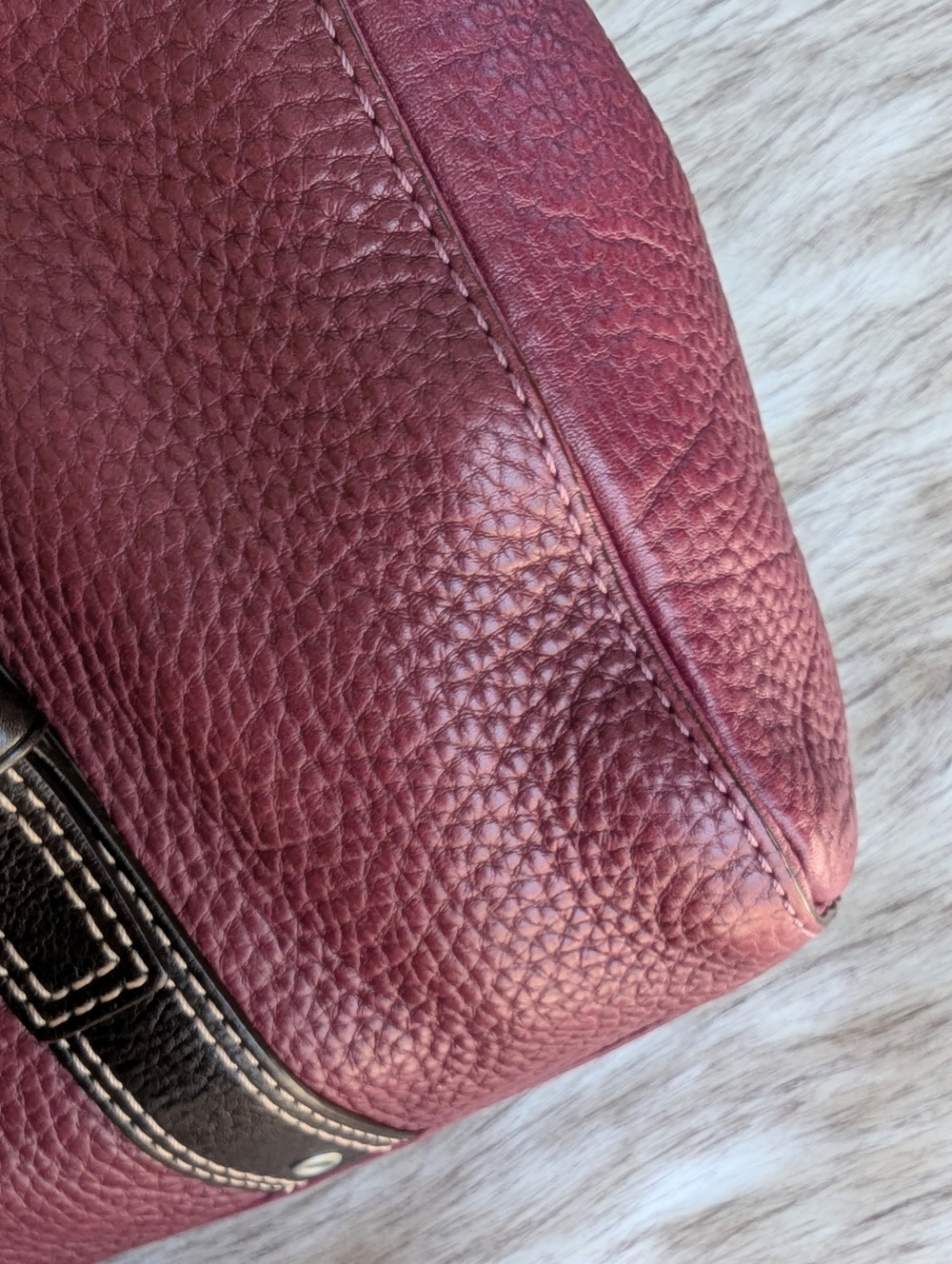 Y2K Coach Chelsea Pebble Leather Satchel F10887 - Picture 11 of 14